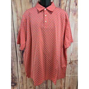 Jos. A. Bank Red Short Sleeve Polo Shirt Traveler Traditional Fit XL NWT